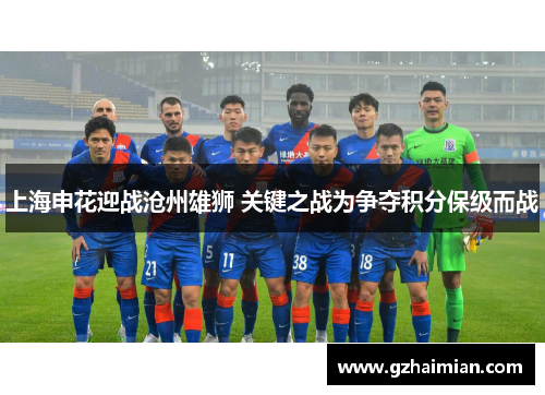 上海申花迎战沧州雄狮 关键之战为争夺积分保级而战