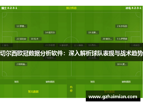 切尔西欧冠数据分析软件：深入解析球队表现与战术趋势